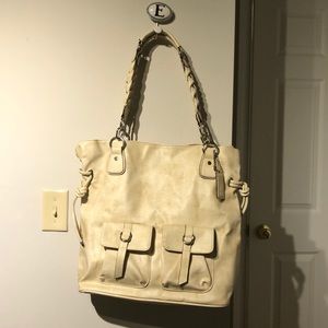 Large Faux Snakeskin Tote